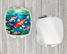 Load image into Gallery viewer, Koi Fish Compact Mirror – Stylish Purse Mirror with Artistic Covers