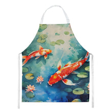 Load image into Gallery viewer, Koi Fish Apron – Artist-Designed Kitchen, BBQ &amp; Craft Apron