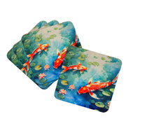 Load image into Gallery viewer, Koi Fish Coasters - Set of 4 Lightweight Foam, Absorbent Drink Coasters
