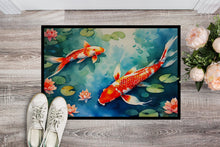 Load image into Gallery viewer, Koi Fish Doormat - Large 24x36 – Indoor/Outdoor Floor Mat with Artistic Flair