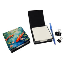 Load image into Gallery viewer, Koi Fish PU Leather Note Paper Holder