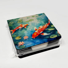 Load image into Gallery viewer, Koi Fish PU Leather Note Paper Holder