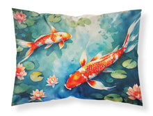 Load image into Gallery viewer, Koi Fish Standard Pillowcase – Artistic Decorative Front, White Back