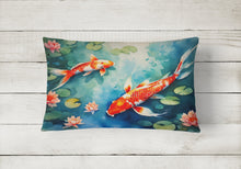 Load image into Gallery viewer, Koi Fish Throw Pillow