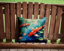 Load image into Gallery viewer, Koi Fish Throw Pillow - 14x14 Decorative Pillow – Art for Your Home &amp; Patio
