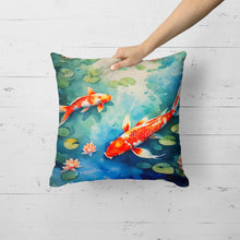 Load image into Gallery viewer, Koi Fish Throw Pillow