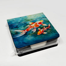 Load image into Gallery viewer, Koi Fish PU Leather Note Paper Holder