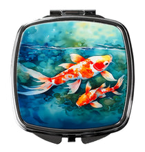 Load image into Gallery viewer, Koi Fish Compact Mirror – Stylish Purse Mirror with Artistic Covers
