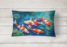 Load image into Gallery viewer, Koi Fish Throw Pillow