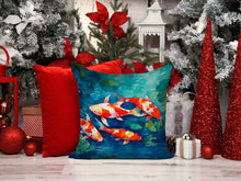 Load image into Gallery viewer, Koi Fish Throw Pillow - 14x14 Decorative Pillow – Art for Your Home &amp; Patio