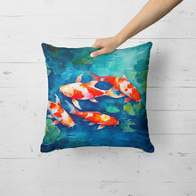 Load image into Gallery viewer, Koi Fish Throw Pillow