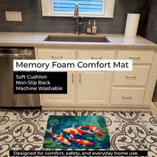 Load image into Gallery viewer, Koi Fish Memory Foam Kitchen Mat DAC2800RUG