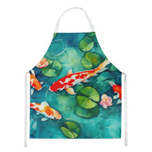 Load image into Gallery viewer, Koi Fish Apron – Artist-Designed Kitchen, BBQ &amp; Craft Apron