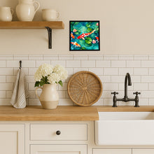 Load image into Gallery viewer, Koi Fish Framed Metal Print