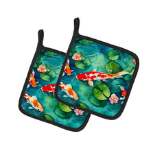 Load image into Gallery viewer, Koi Fish Pot Holders - Set of 2 Decorative Kitchen Helpers | Made in the USA