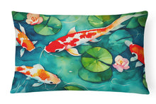 Load image into Gallery viewer, Koi Fish Throw Pillow