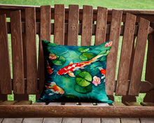 Load image into Gallery viewer, Koi Fish Throw Pillow - 14x14 Decorative Pillow – Art for Your Home &amp; Patio