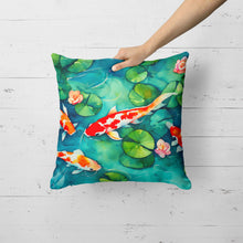 Load image into Gallery viewer, Koi Fish Throw Pillow
