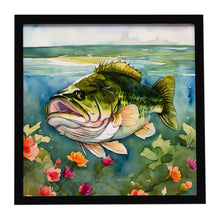 Load image into Gallery viewer, Largemouth Bass Framed Metal Print