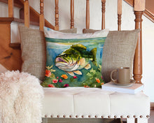 Load image into Gallery viewer, Largemouth Bass Throw Pillow - 14x14 Decorative Pillow – Art for Your Home &amp; Patio