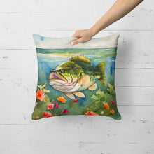 Load image into Gallery viewer, Largemouth Bass Throw Pillow