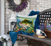 Load image into Gallery viewer, Largemouth Bass Throw Pillow