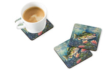 Load image into Gallery viewer, Largemouth Bass Coasters - Set of 4 Lightweight Foam, Absorbent Drink Coasters