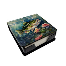 Load image into Gallery viewer, Largemouth Bass PU Leather Note Paper Holder