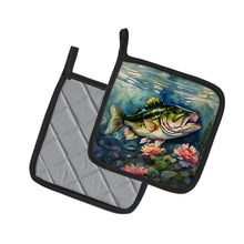 Load image into Gallery viewer, Largemouth Bass Pot Holders - Set of 2 Decorative Kitchen Helpers | Made in the USA