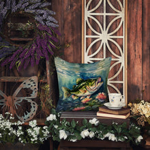 Load image into Gallery viewer, Largemouth Bass Throw Pillow