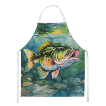 Load image into Gallery viewer, Largemouth Bass Apron – Artist-Designed Kitchen, BBQ &amp; Craft Apron