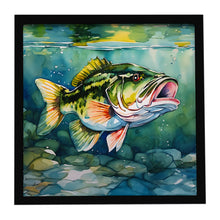 Load image into Gallery viewer, Largemouth Bass Framed Metal Print