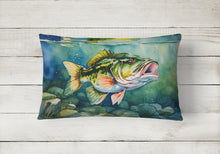 Load image into Gallery viewer, Largemouth Bass Throw Pillow