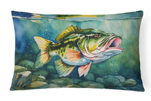 Load image into Gallery viewer, Largemouth Bass Throw Pillow