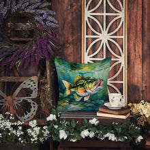 Load image into Gallery viewer, Largemouth Bass Throw Pillow
