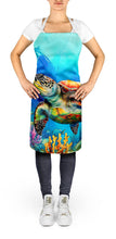 Load image into Gallery viewer, Loggerhead Sea Turtle Apron – Artist-Designed Kitchen, BBQ &amp; Craft Apron