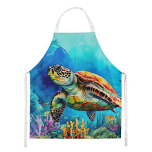 Load image into Gallery viewer, Loggerhead Sea Turtle Apron – Artist-Designed Kitchen, BBQ &amp; Craft Apron