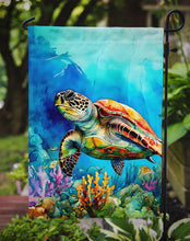 Load image into Gallery viewer, Loggerhead Sea Turtle Garden Flag – Outdoor Decorative Yard Flag