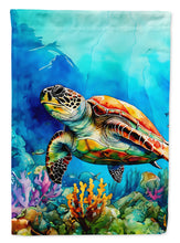 Load image into Gallery viewer, Loggerhead Sea Turtle Garden Flag – Outdoor Decorative Yard Flag