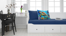 Load image into Gallery viewer, Loggerhead Sea Turtle Standard Pillowcase – Artistic Decorative Front, White Back