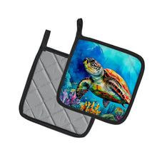 Load image into Gallery viewer, Loggerhead Sea Turtle Pot Holders - Set of 2 Decorative Kitchen Helpers | Made in the USA