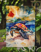 Load image into Gallery viewer, Loggerhead Sea Turtle Garden Flag – Outdoor Decorative Yard Flag