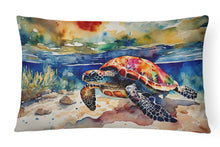 Load image into Gallery viewer, Loggerhead Sea Turtle Throw Pillow