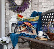 Load image into Gallery viewer, Loggerhead Sea Turtle Throw Pillow