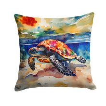 Load image into Gallery viewer, Loggerhead Sea Turtle Throw Pillow