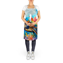 Load image into Gallery viewer, Loggerhead Sea Turtle Apron – Artist-Designed Kitchen, BBQ &amp; Craft Apron
