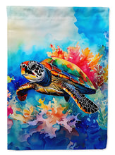 Load image into Gallery viewer, Loggerhead Sea Turtle Garden Flag – Outdoor Decorative Yard Flag