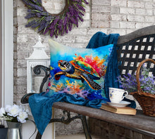 Load image into Gallery viewer, Loggerhead Sea Turtle Throw Pillow