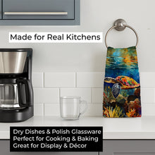 Load image into Gallery viewer, Loggerhead Sea Turtle Kitchen Towel DAC2808KTWL