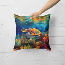 Load image into Gallery viewer, Loggerhead Sea Turtle Throw Pillow